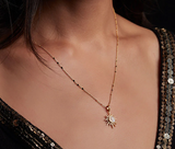 Satya | North Star Moonstone Starburst Necklace