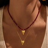 Satya | Healing Heart Red Onyx Heart Necklace