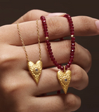 Satya | Healing Heart Red Onyx Heart Necklace