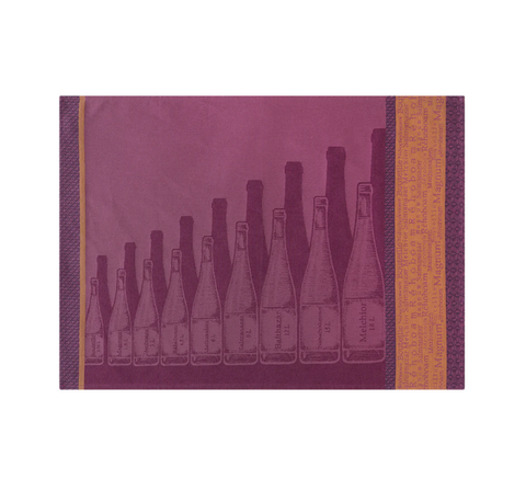 Coucke Gabarits Bouteilles de Vin Tea Towel