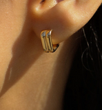 Leah Alexandra | Ribbed Hoops