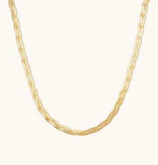 Leah Alexandra | Braided Herringbone Necklace