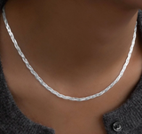 Leah Alexandra | Braided Herringbone Necklace