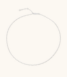 Leah Alexandra | Flat Drawn Chain Necklace - Silver