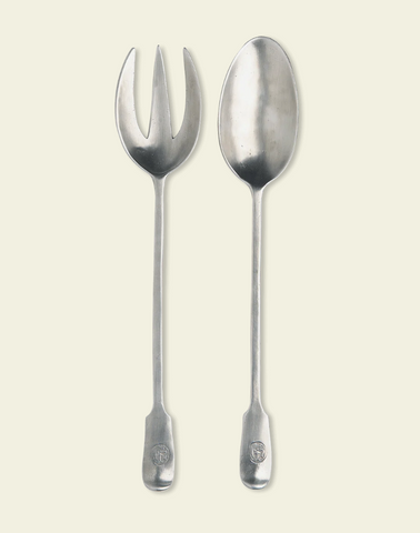 Match | Antique Serving Fork & Spoon Set