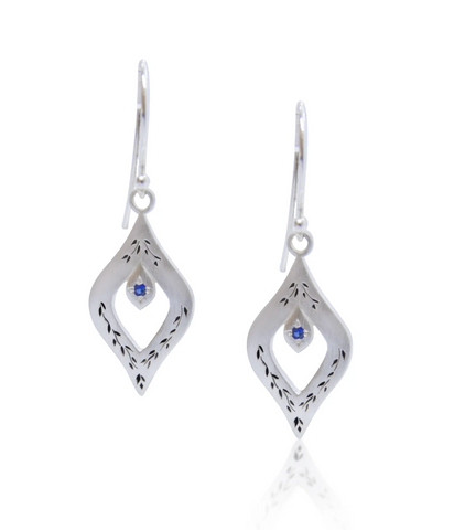 Adel Chefridi | Window to Paradise Blue Sapphire Earrings