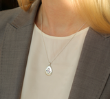 Adel Chefridi | Silver Lights Teardrop Multi-sapphire necklace