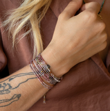 Anne Sportun | Multicolored Spinel Confetti Wrap Bracelet - Necklace 14k yellow gold