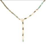 Anne Sportun | Gemstone Charm Clasp Necklace, Sakota Emerald