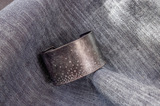 Todd Reed | Sterling Silver Riverbed Cuff With White Brilliant Cut Diamonds