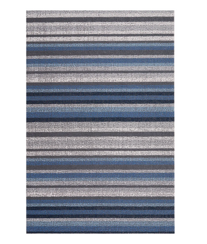 Chilewich | Horizon Stripe Shag Mats - Deep Sea 2'x3'