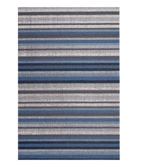 Chilewich | Horizon Stripe Shag Mats - Deep Sea 2'x3'