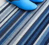 Chilewich | Horizon Stripe Shag Mats - Deep Sea 2'x3'