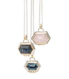 Kat Cadegan | Laine - London Blue Topaz & Diamond necklace
