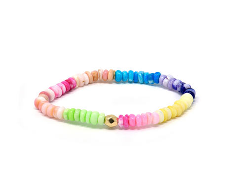 Anzie | Bohème Gold Rock Multicolor Opal Bracelet