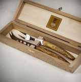 Claude Dozorme | Le Thiers® Cheese Knife Set with Olivewood Handle