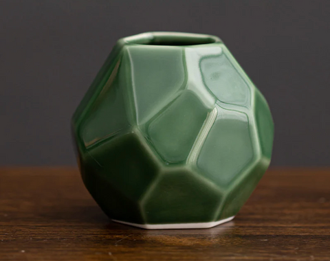 Gohobi | Japanese Style Ikebana Green Vase
