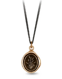 Pyrrha | Tranquility Bronze Talisman Necklace