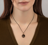 Pyrrha | Bronze Wave Talisman Necklace