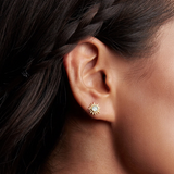 Satya |  Light Seeker Blue Topaz Starburst Earrings