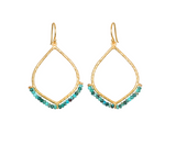 Satya | Healing Journey Turquoise Lotus Petal Earrings