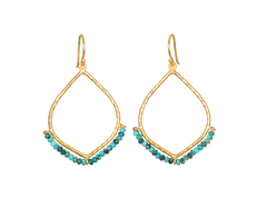 Satya | Healing Journey Turquoise Lotus Petal Earrings