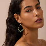 Satya | Healing Journey Turquoise Lotus Petal Earrings