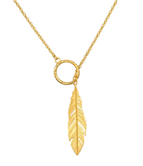 Satya | Spiritual Messenger Feather Lariat Necklace
