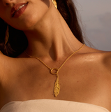 Satya | Spiritual Messenger Feather Lariat Necklace