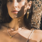 Satya | Scattering Stardust Labradorite Moon Fringe Necklace