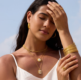 Satya | Returning Light Mother of Pearl Sun Necklace