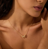 Satya | Enduring Hope White Topaz Butterfly Necklace