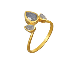 Satya | Awaken Intuition Labradorite Petal Ring
