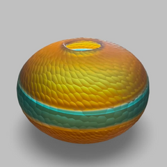Fascapple glass | "Miami" Battuto Bowl