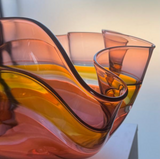 Fascapple glass | "Sunset" Wavy bowl