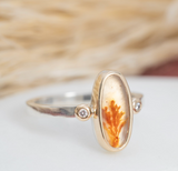 Kat Cadegan | Petite Wren Ring | 1.25ct Dendritic Agate