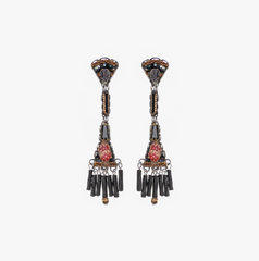 Ayala Bar | Obsidian Night Set,Long Earring, Cenere