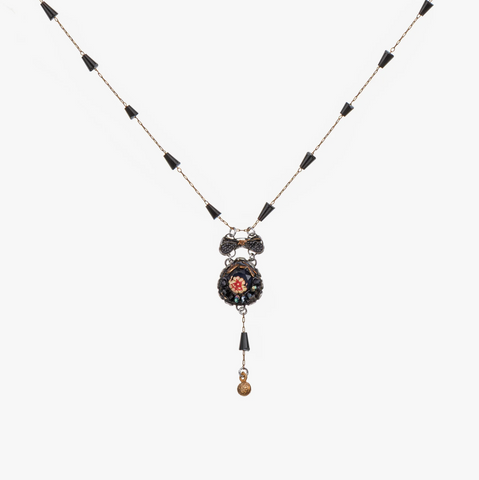 Ayala Bar | Obsidian Night Set, Delicate Necklace, Ash