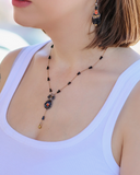 Ayala Bar | Obsidian Night Set, Delicate Necklace, Ash