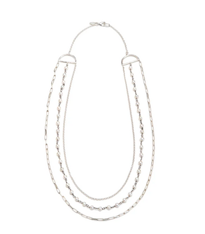 Eles | Alba multi-chain pearl necklace