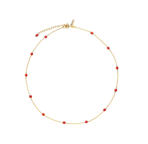 Eles | Gemma coral necklace