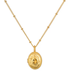 Satya | Lotus Birthstone Locket Necklace