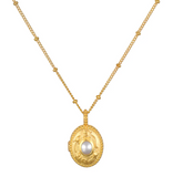 Satya | Lotus Birthstone Locket Necklace