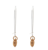 Kat Cadegan | Acorn Earrings , Long hooks