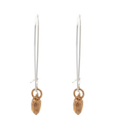 Kat Cadegan | Acorn Earrings , Long hooks