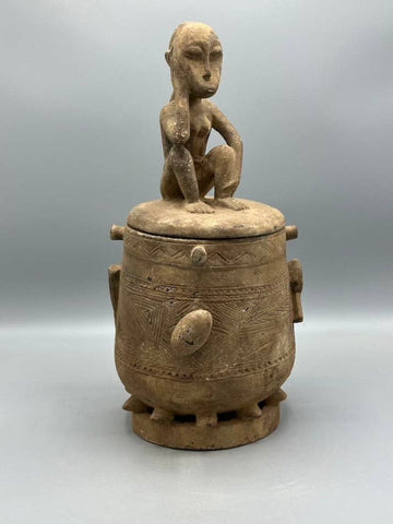 The Niger Bend | Single Baule Man Design Mouse Oracle Container/Statue