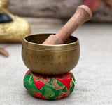 LUNGTA | Tibetan Palm Size Singing Bowl Complete Set Meditation Yoga