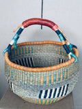 The African Home Goods | African Market Basket - Bolga Ghana Burnt Orange Basket