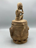 The Niger Bend | Single Baule Man Design Mouse Oracle Container/Statue
