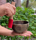 LUNGTA | Hand Hammered Tibetan Full Moon Singing Bowl Complete Set